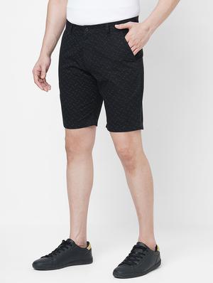 black printed short - 18441923 - Standard Image - 2