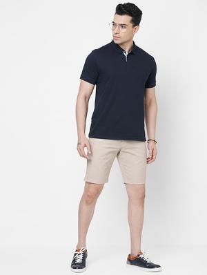 beige solid short - 18441924 - Standard Image - 4
