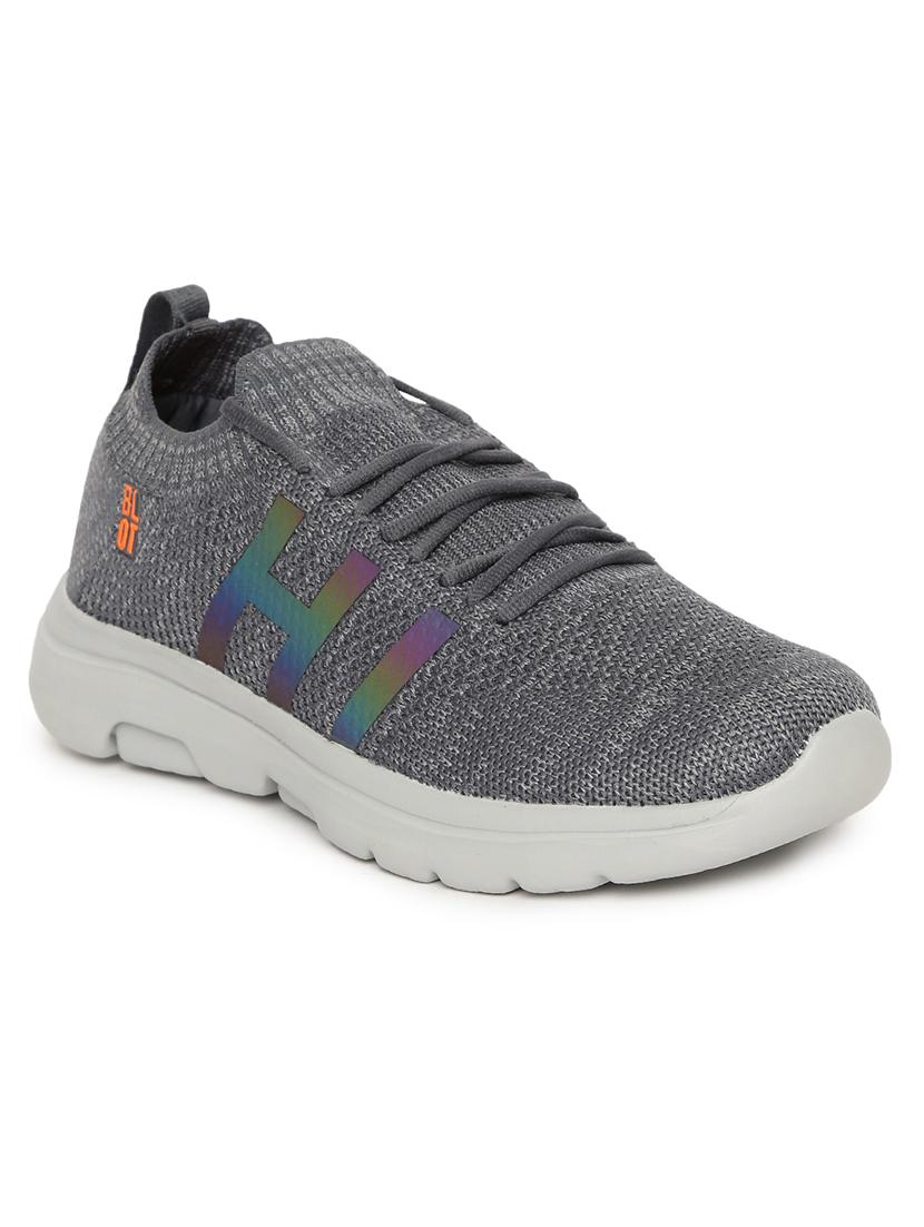 men grey lace up sport shoe - 18442181 - Zoom Image - 1