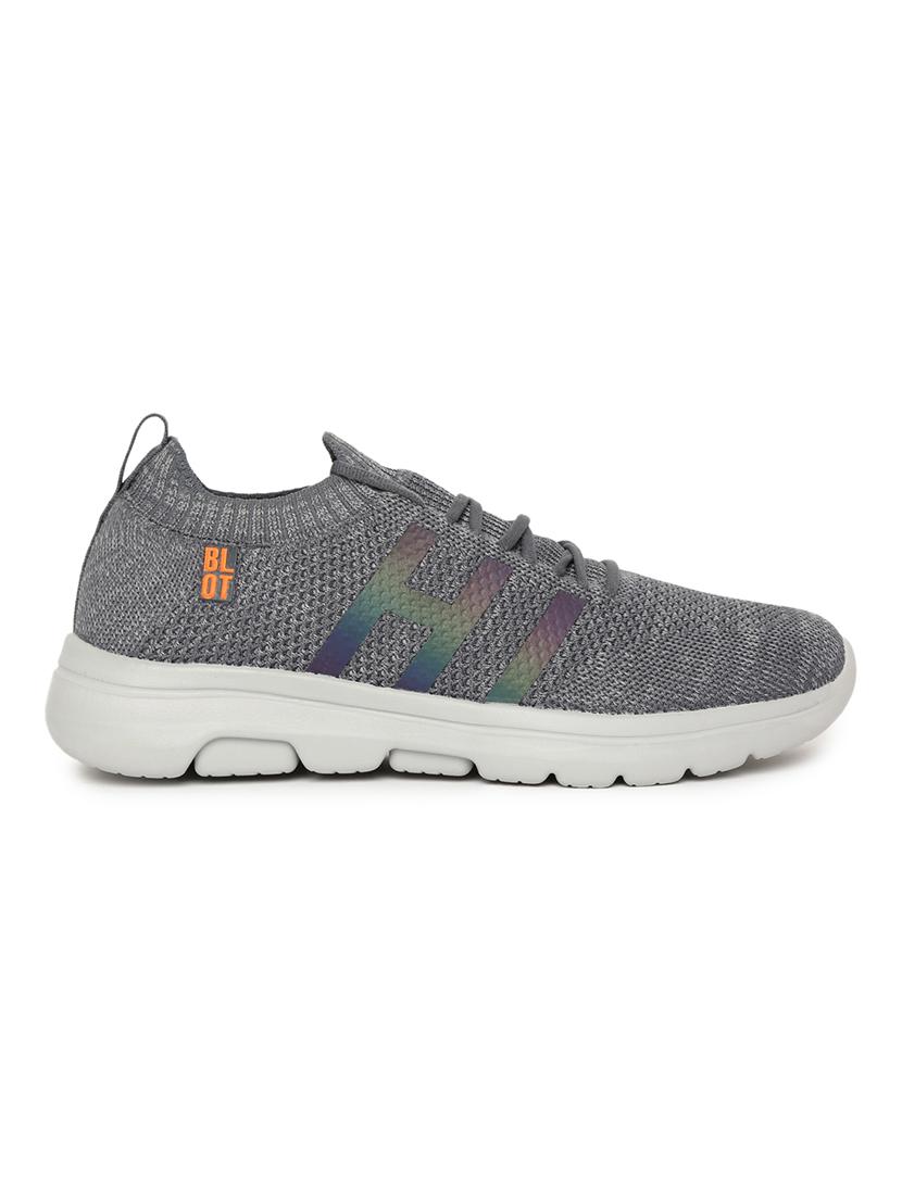 men grey lace up sport shoe - 18442181 - Zoom Image - 2