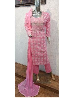 cotton printed suit with dupatta set - 18442342 - Standard Image - 2