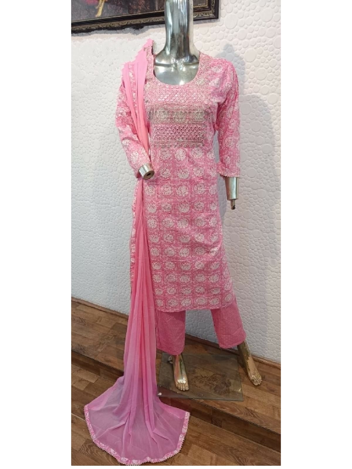 cotton printed suit with dupatta set - 18442342 - Zoom Image - 2