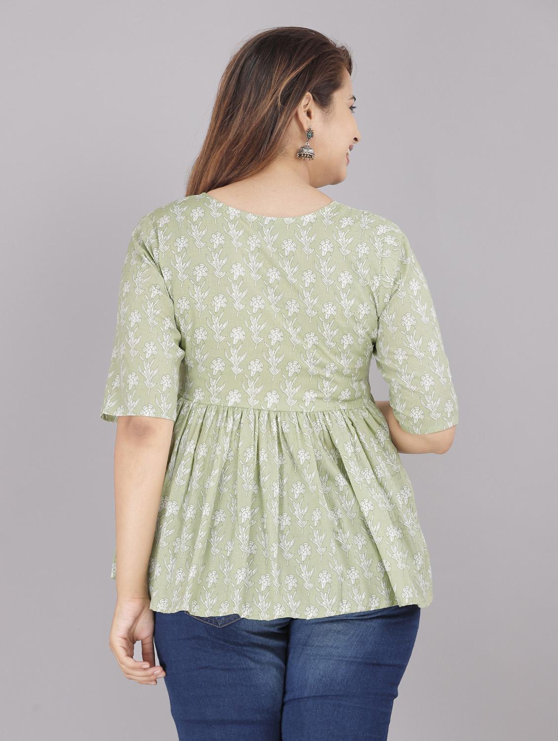 floral flared kurti - 18443791 - Zoom Image - 4