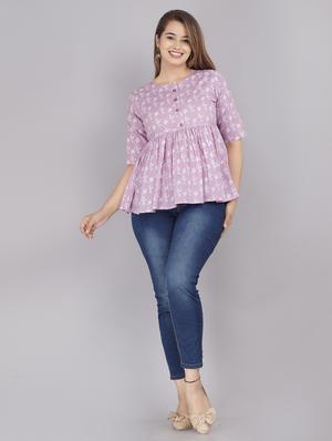 floral flared kurti - 18443792 - Standard Image - 4