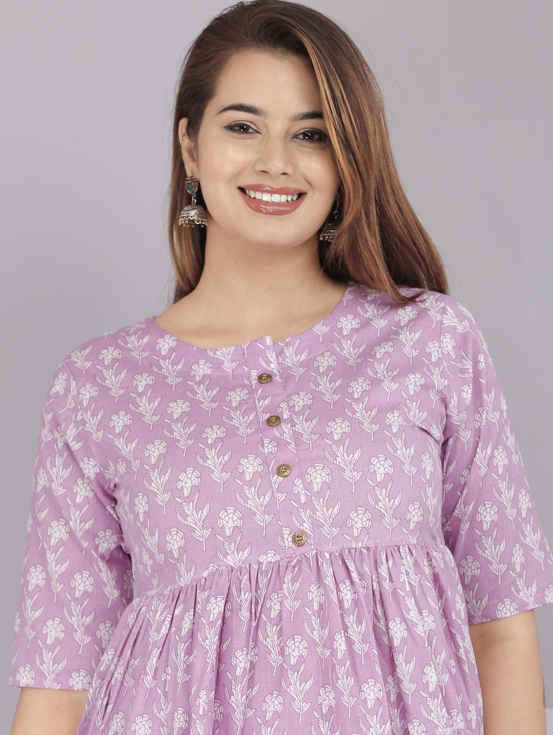 floral flared kurti - 18443792 - Zoom Image - 5