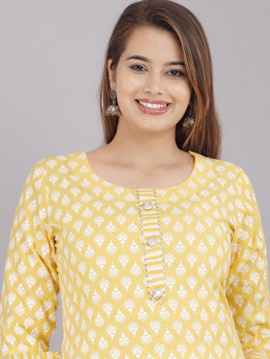 bell sleeves straight kurti - 18443795 - Zoom Image - 5