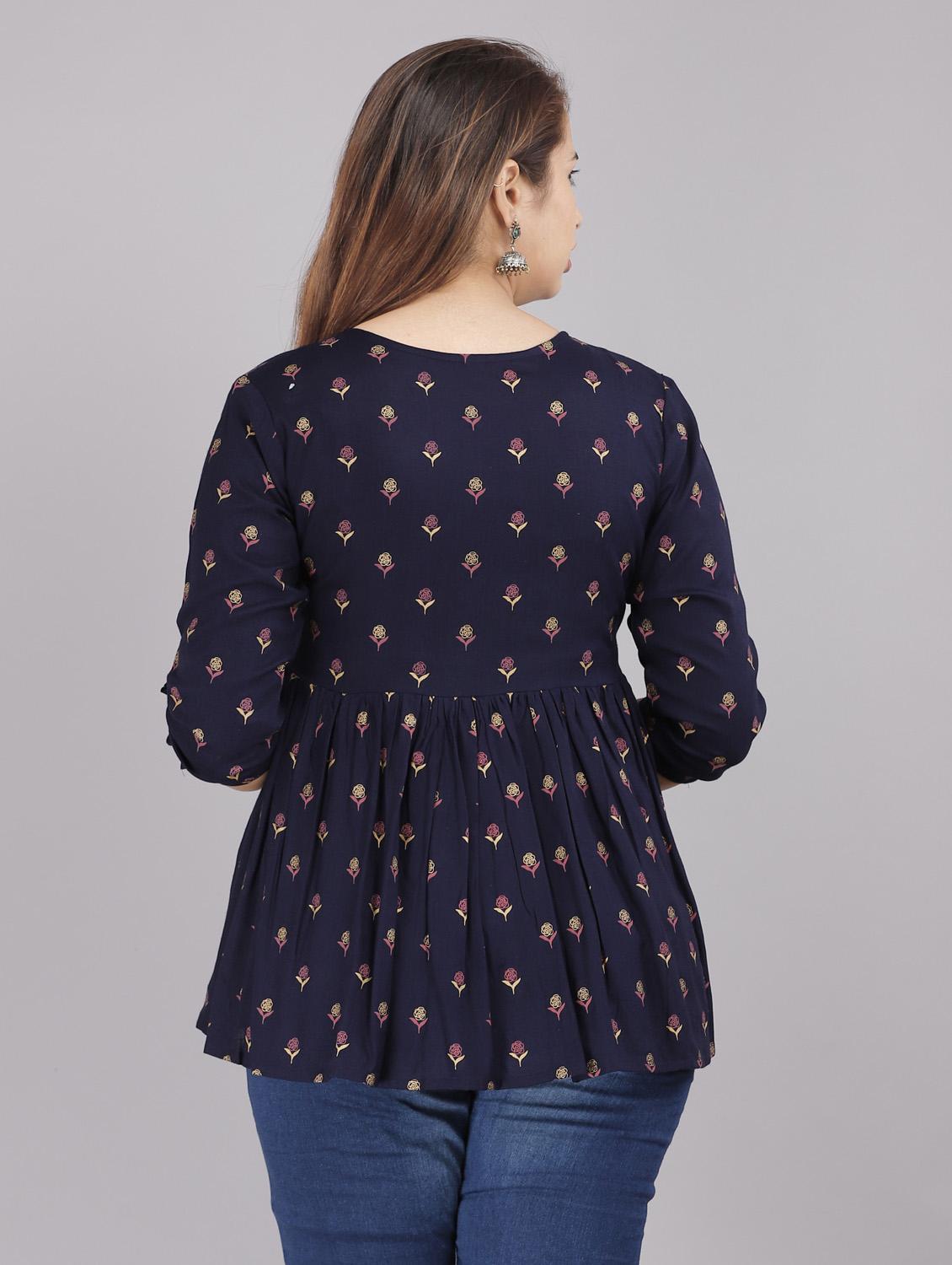 printed flared kurti - 18443798 - Zoom Image - 4