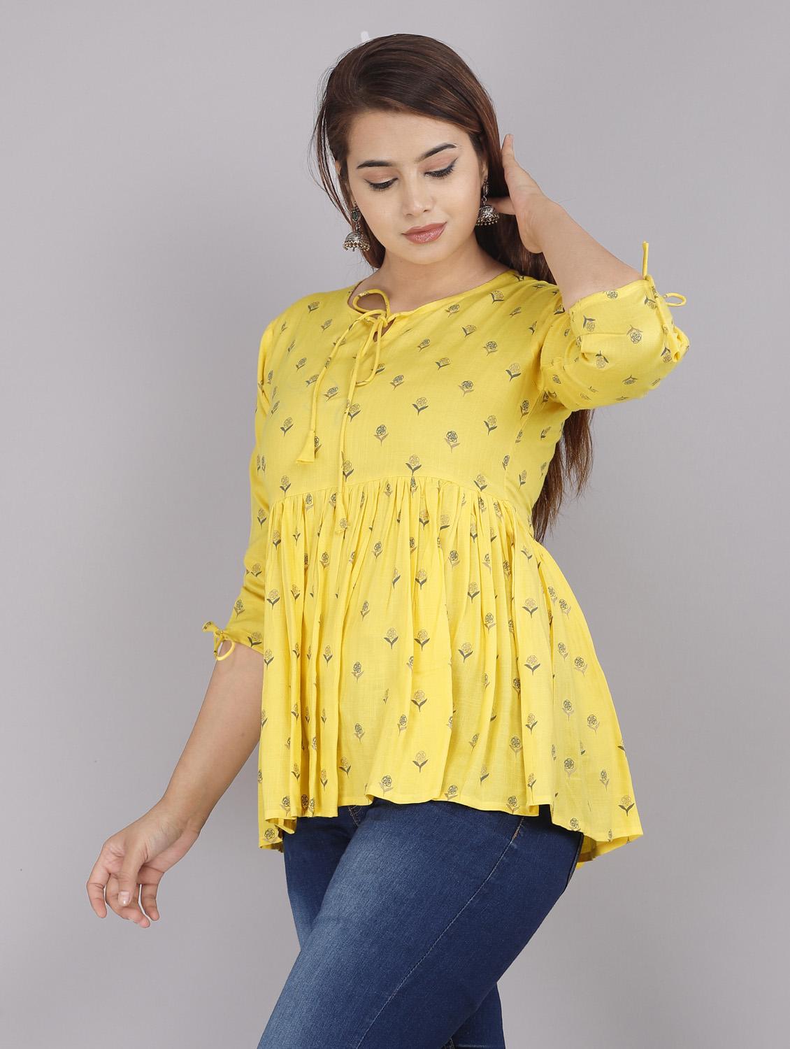 printed flared kurti - 18443799 - Zoom Image - 2