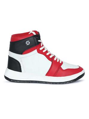 red color block ace up boot - 18444069 - Standard Image - 3