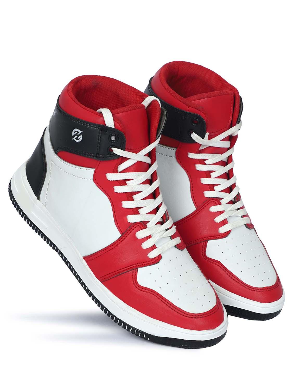red color block ace up boot - 18444069 - Zoom Image - 2