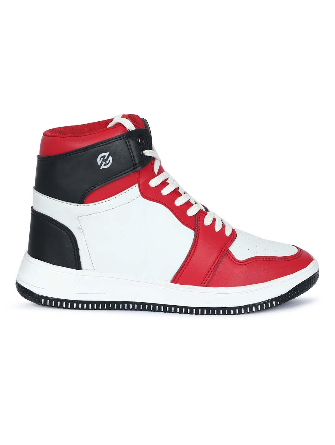 red color block ace up boot - 18444069 - Zoom Image - 3