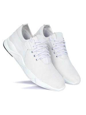 men white lace up sport shoe - 18444236 - Standard Image - 2