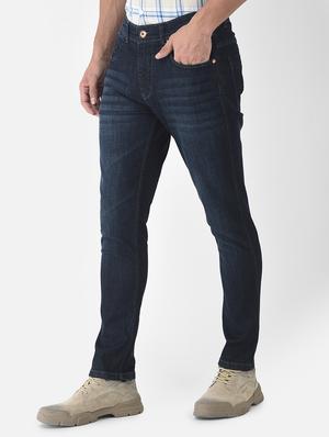 navy blue light washed denim jean - 18444246 - Standard Image - 2