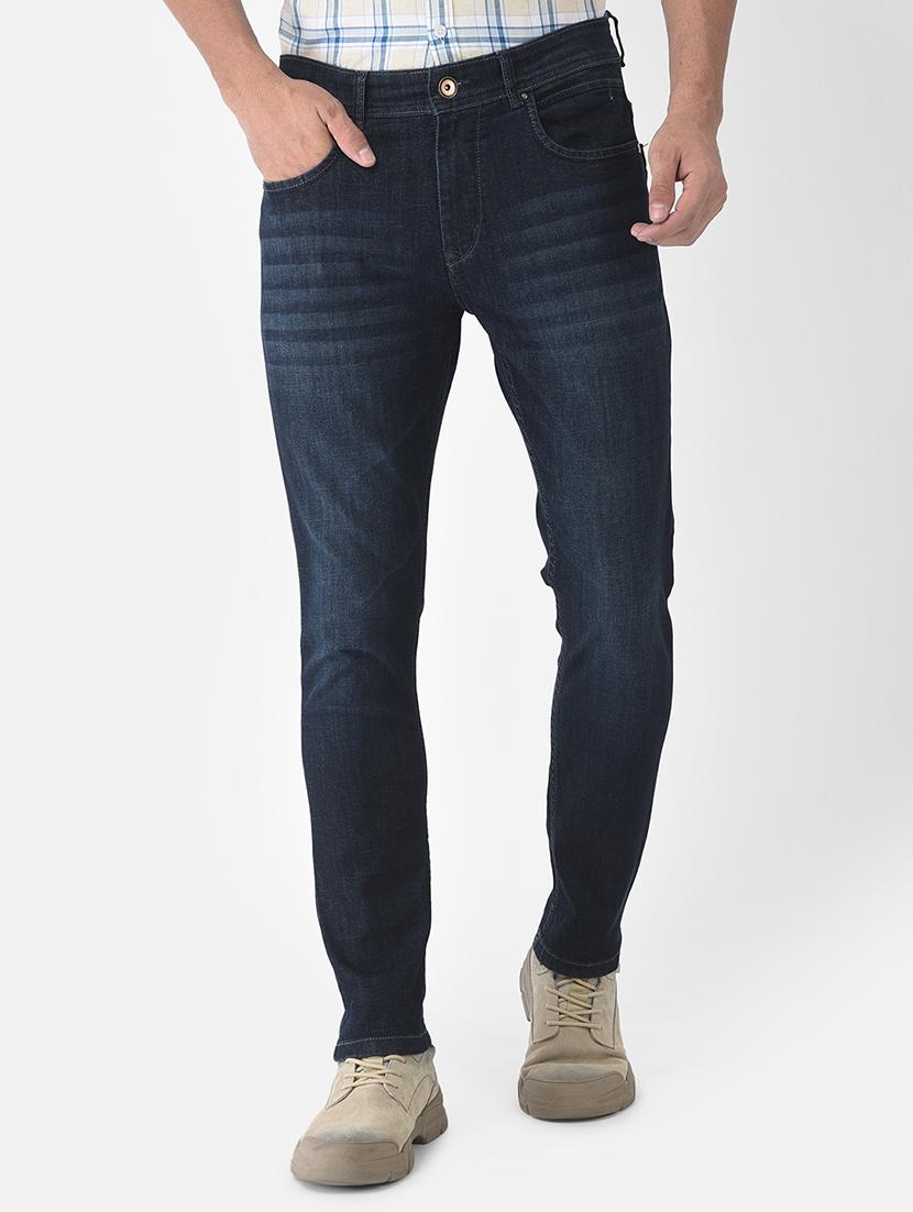 navy blue light washed denim jean - 18444246 - Zoom Image - 1