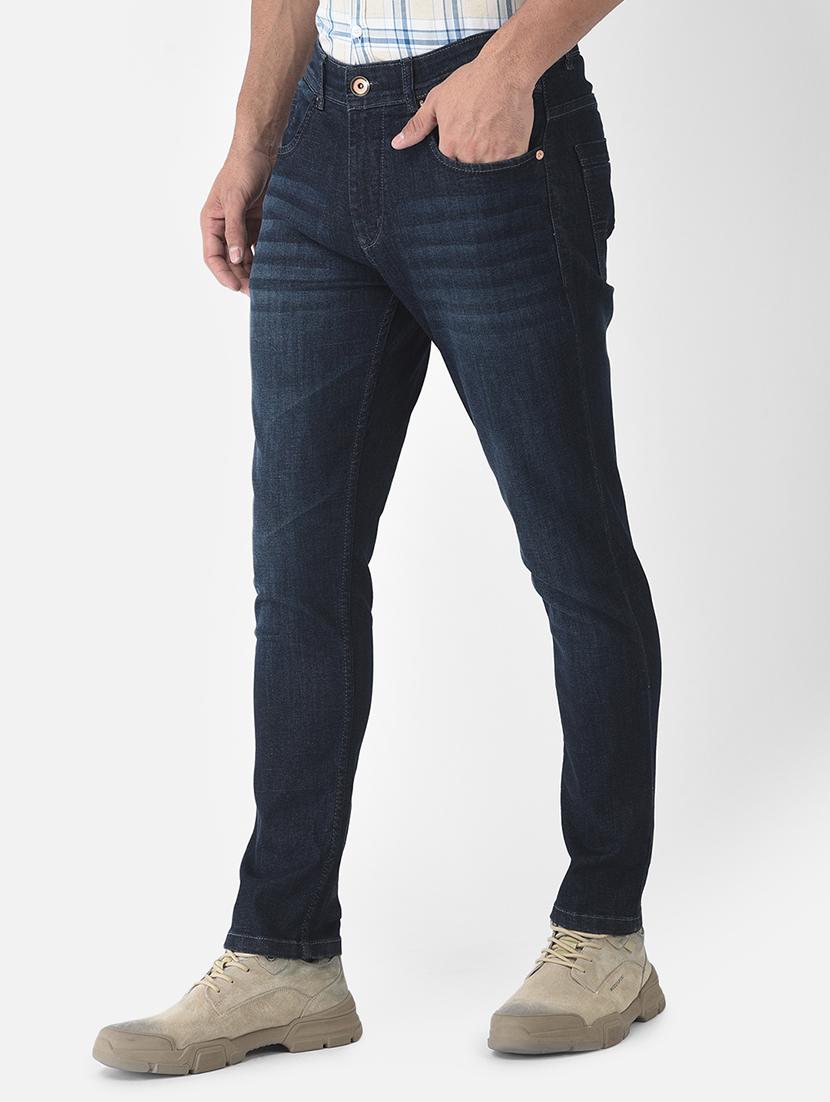 navy blue light washed denim jean - 18444246 - Zoom Image - 2