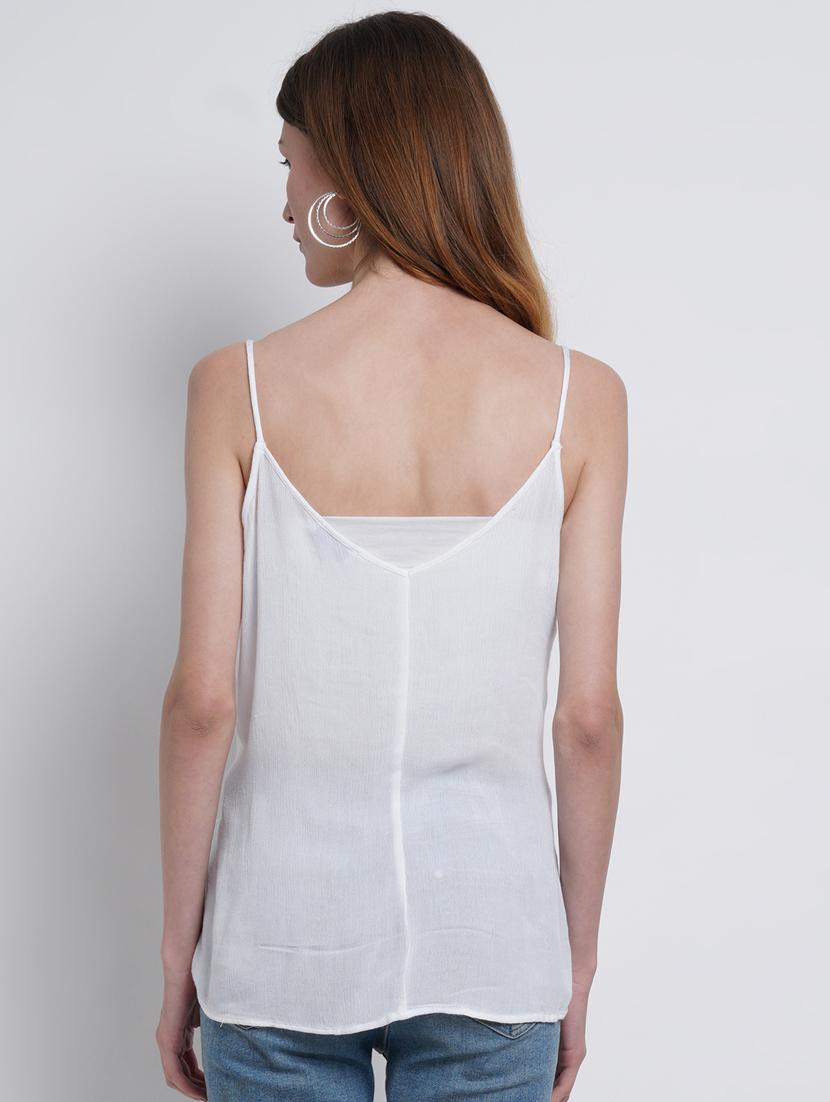 lace detailed solid regular top - 18444269 - Zoom Image - 3