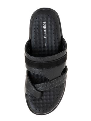 black slip on sandal - 18444550 - Standard Image - 4