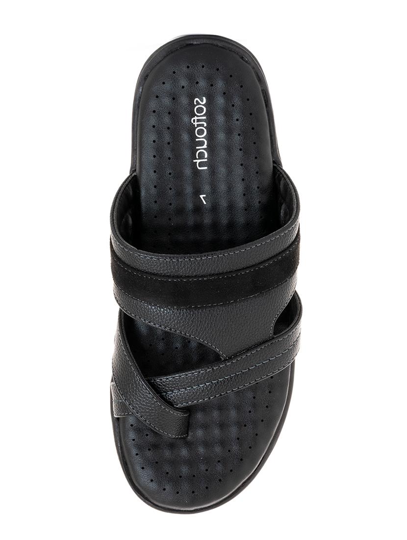 black slip on sandal - 18444550 - Zoom Image - 4