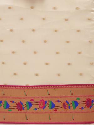 self design paithani saree with blouse - 18444597 - Standard Image - 3