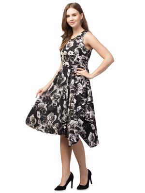 sleeveless printed high low dress - 18444598 - Standard Image - 2