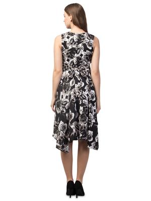 sleeveless printed high low dress - 18444598 - Standard Image - 3