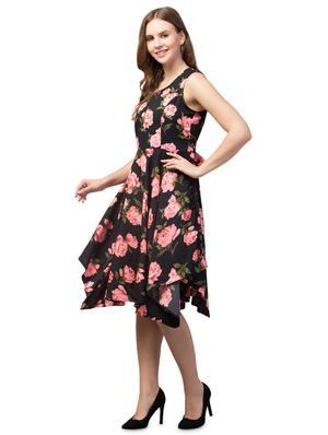 sleeveless floral high-low dress - 18444600 - Standard Image - 2