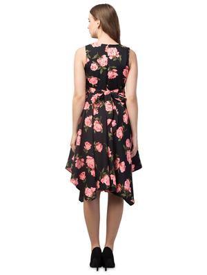 sleeveless floral high-low dress - 18444600 - Standard Image - 3