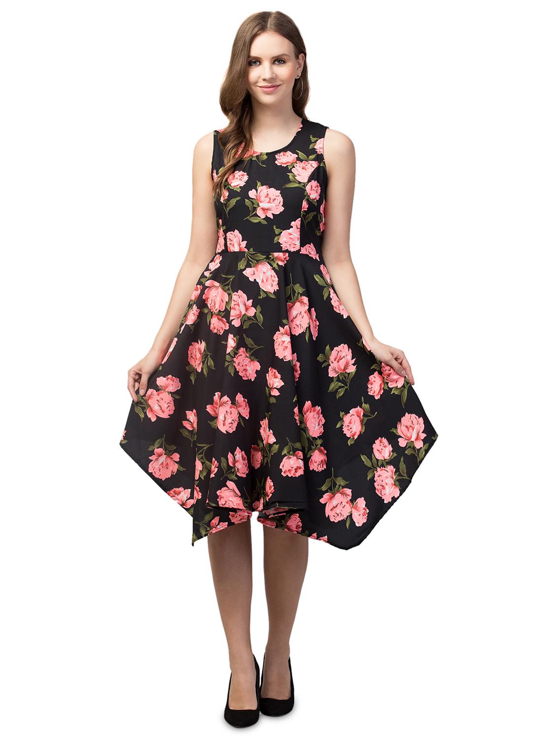 sleeveless floral high-low dress - 18444600 - Zoom Image - 1