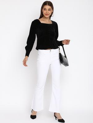 square neck solid regular top - 18444878 - Standard Image - 5