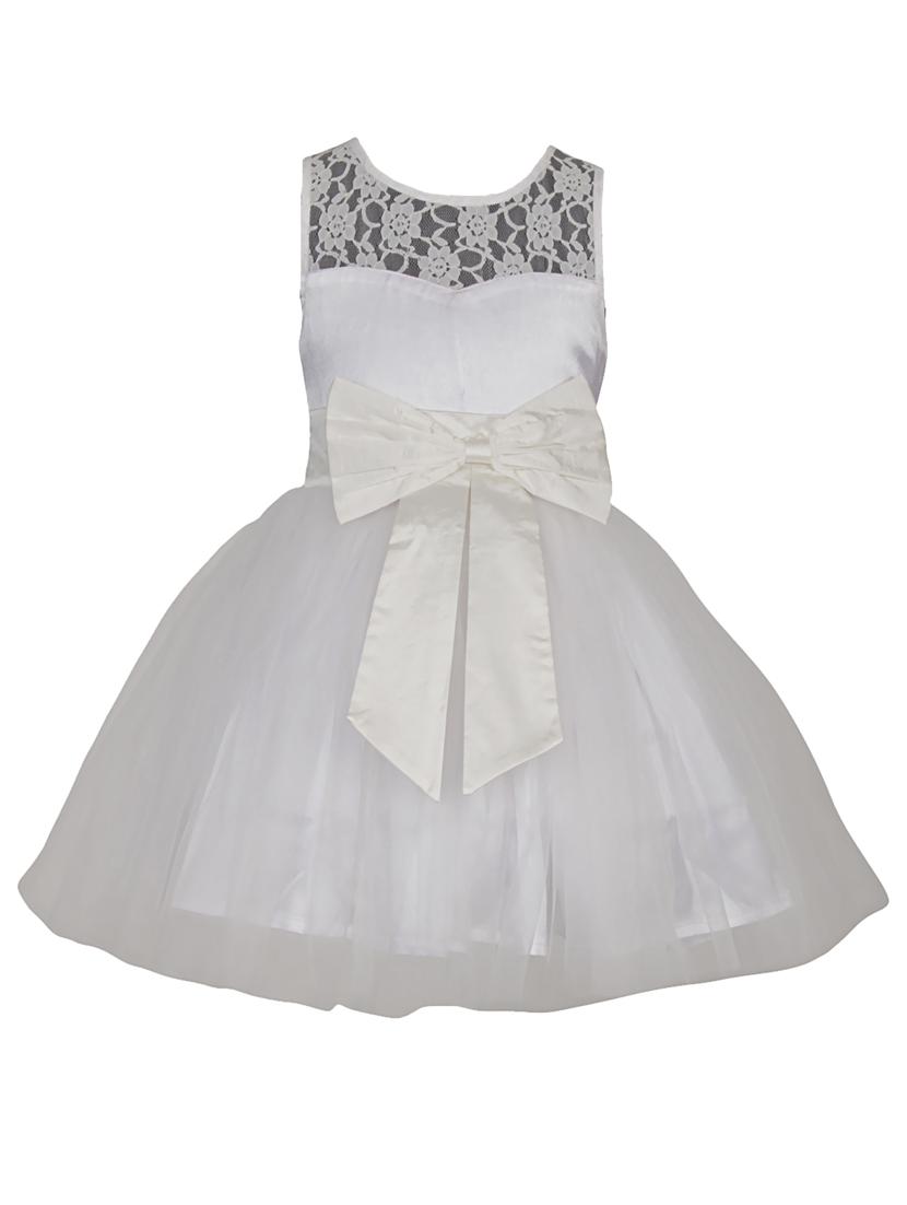girls white lace detailed frock - 18445069 - Zoom Image - 1