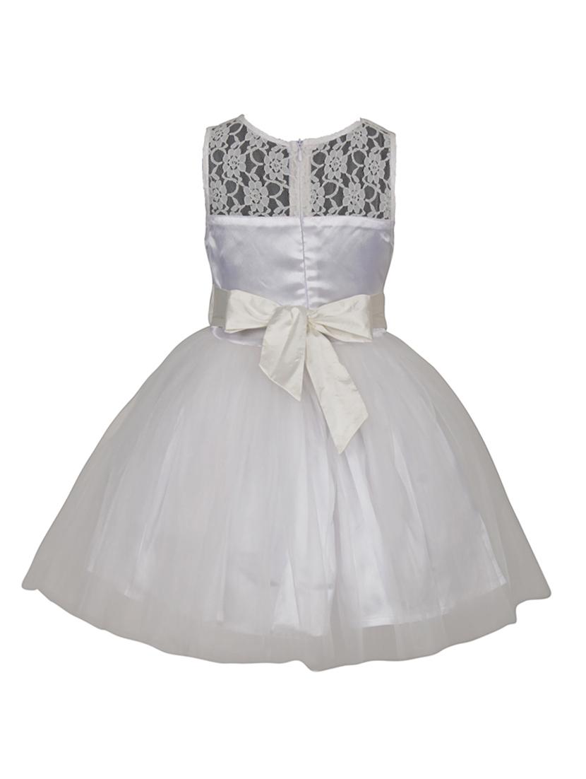 girls white lace detailed frock - 18445069 - Zoom Image - 2