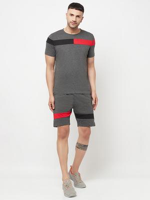 grey stripes mid rise short - 18445275 - Standard Image - 4