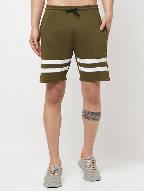 green stripes mid rise short - 18445276 - Standard Image - 1