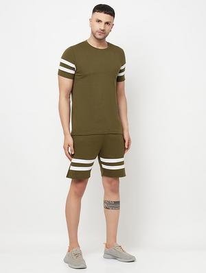 green stripes mid rise short - 18445276 - Standard Image - 4