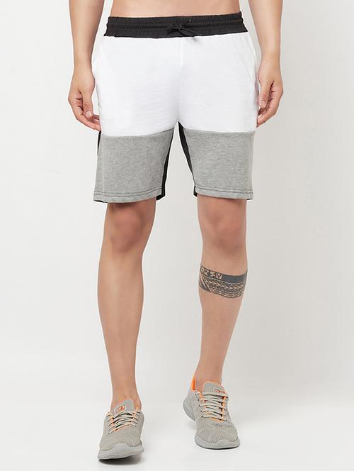 multi colored color block mid rise short - 18445277 - Standard Image - 1
