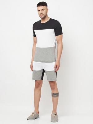 multi colored color block mid rise short - 18445277 - Standard Image - 4