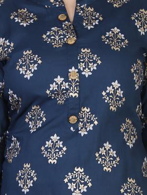 foil printed kurta pant set - 18445376 - Standard Image - 4