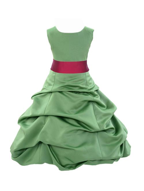 contrast bow front layered frock - 18445734 - Standard Image - 1