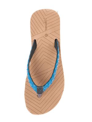 blue flat slippers flip flop - 18445866 - Standard Image - 4