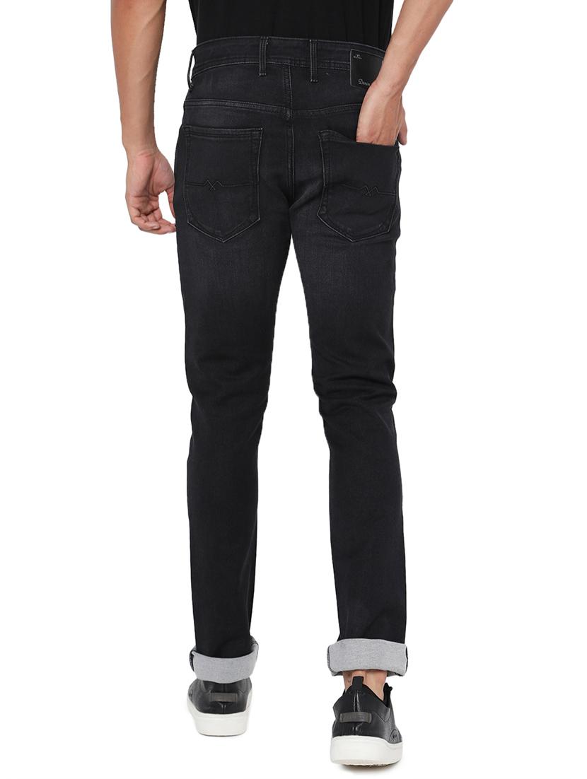 black solid distressed jean - 18445915 - Zoom Image - 3