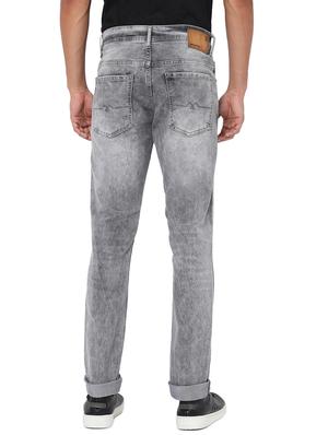 grey solid distressed jean - 18445917 - Standard Image - 3
