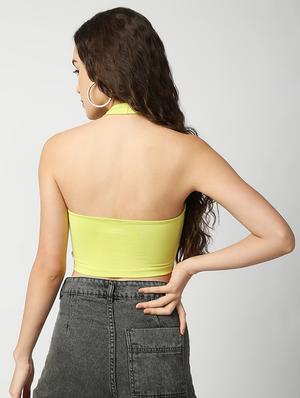 halter neck crop top - 18446228 - Standard Image - 2