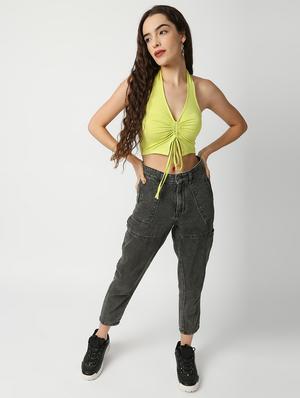 halter neck crop top - 18446228 - Standard Image - 5