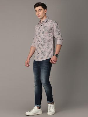 beige printed casual shirt - 18446516 - Standard Image - 4