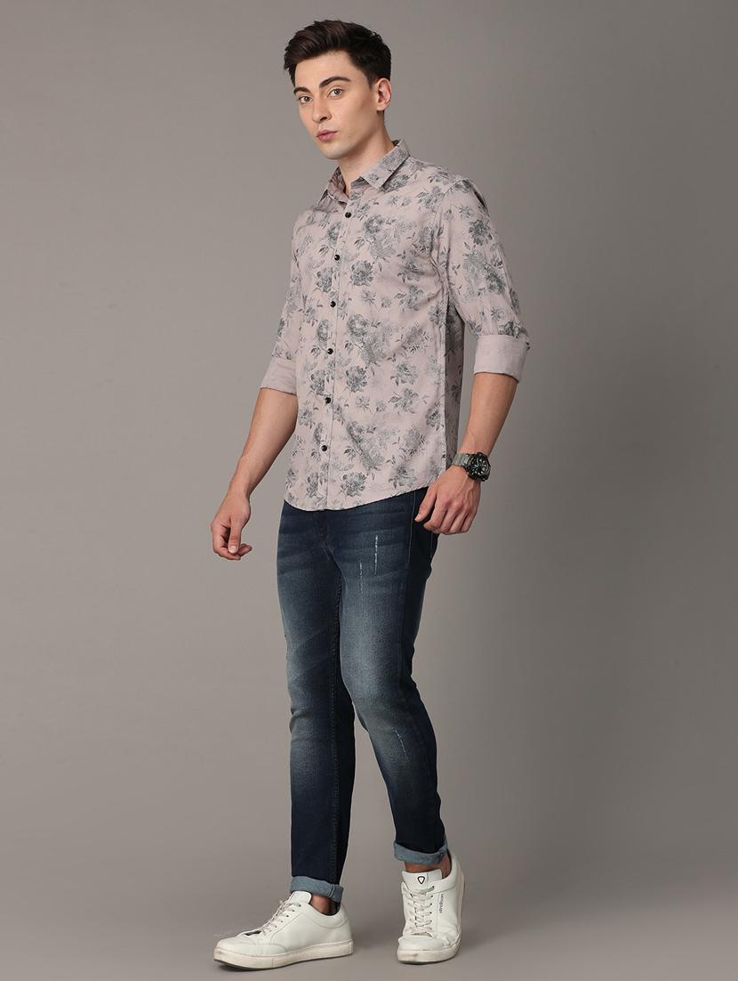 beige printed casual shirt - 18446516 - Zoom Image - 4