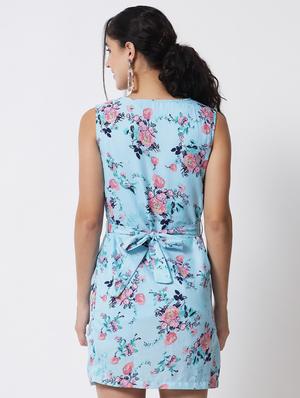 round neck floral sheath dress - 18446868 - Standard Image - 3