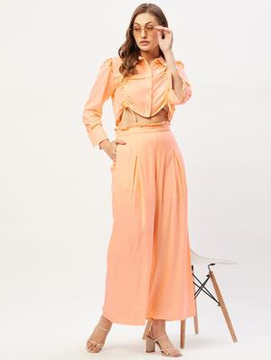 high rise solid pleated trouser - 18446940 - Standard Image - 4