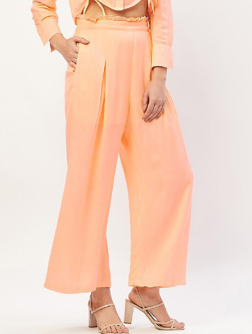 high rise solid pleated trouser - 18446940 - Zoom Image - 2