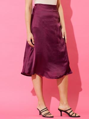 high rise solid a-line skirt - 18446961 - Standard Image - 2