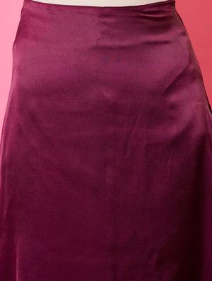 high rise solid a-line skirt - 18446961 - Standard Image - 5
